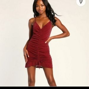 Womens NWT Lulus Red Cocktail Party Dress SZ Small